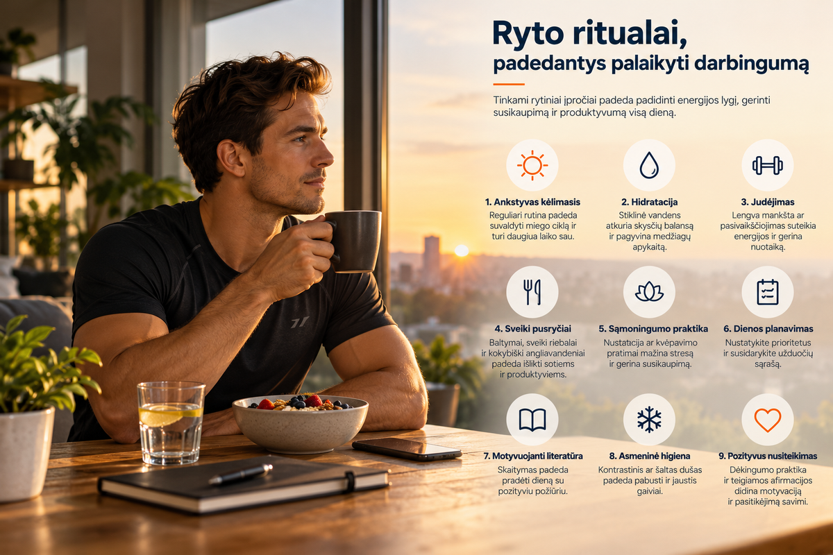 Ryto ritualai padedantys palaikyti darbingumą