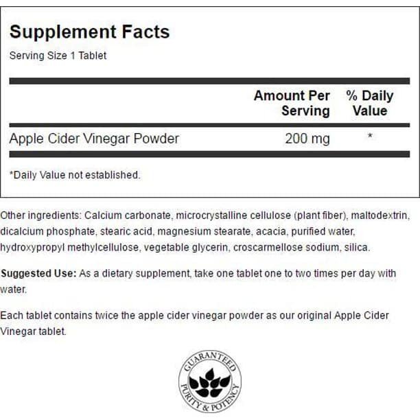 SWANSON Apple Cider - 30 tabs. add up the price