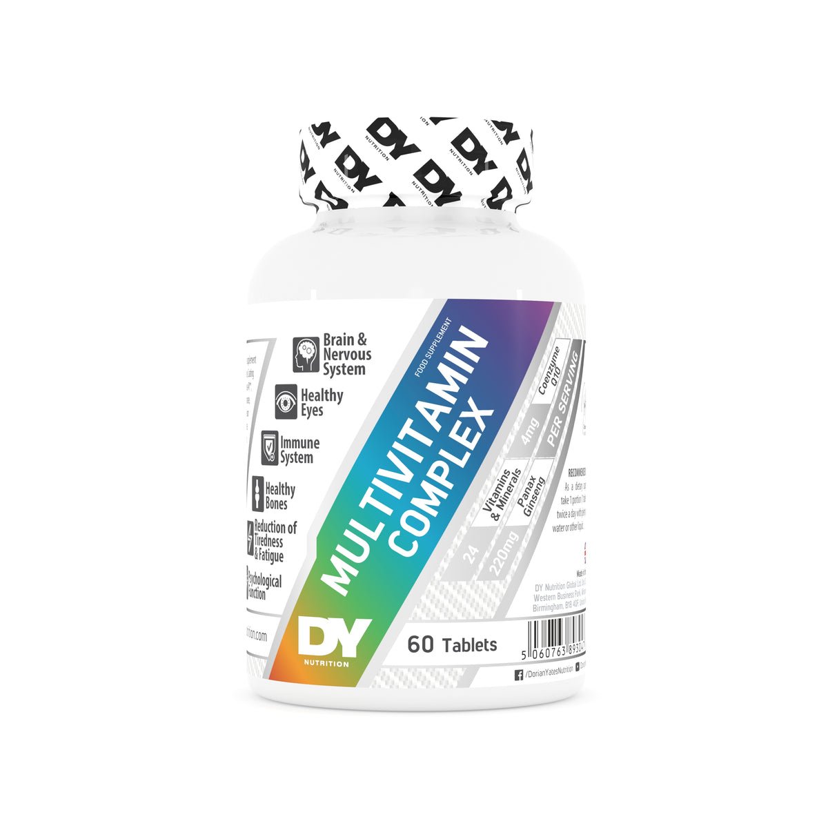 Dorian Yates Nutrition multivitamin complex, 60 tablets. the price