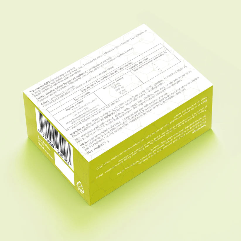 Composition of Shapropharma Coenzyme Q10 30 softgel capsules