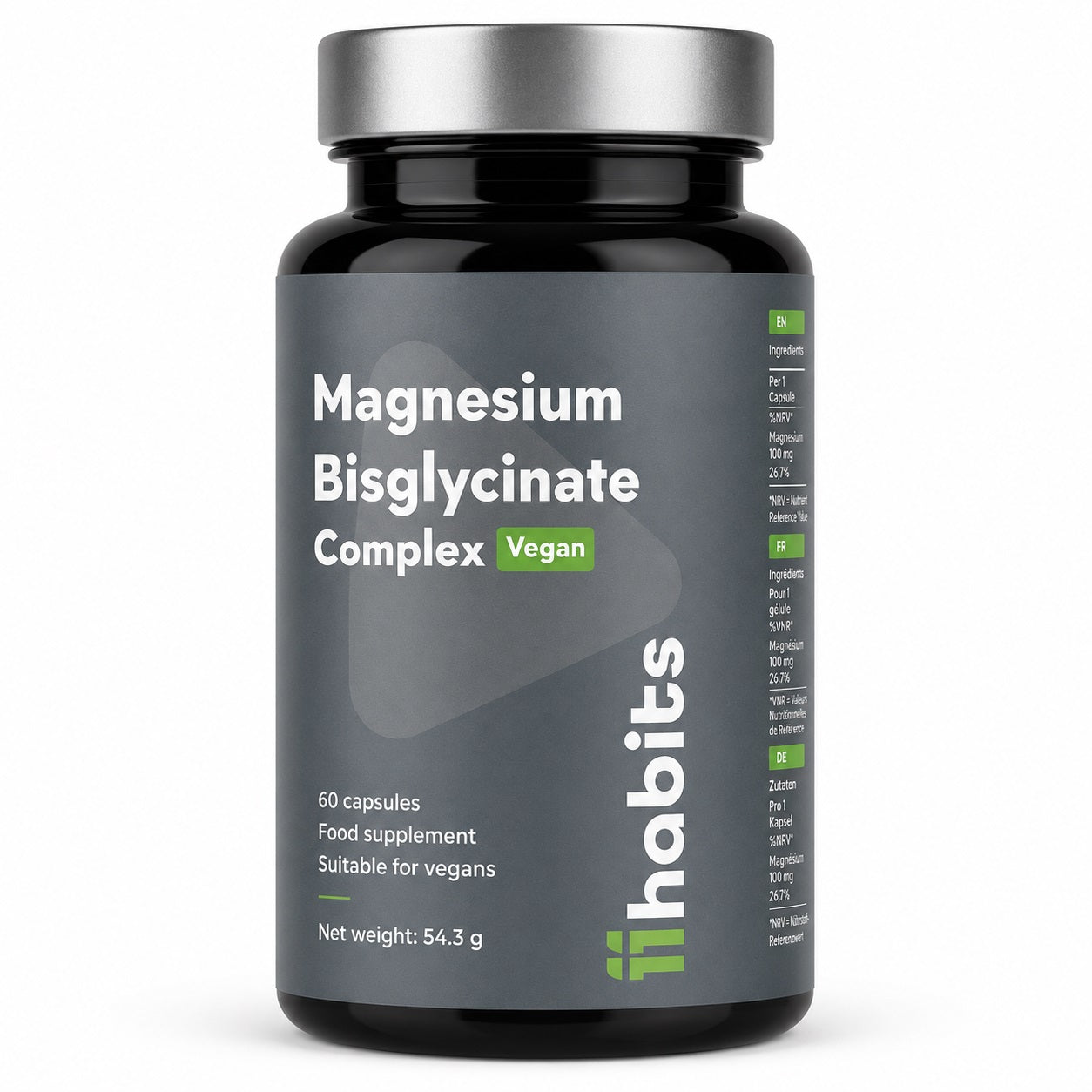 11 Habits Magnesium Bisglycinate Vegan Complex, 60 капсул