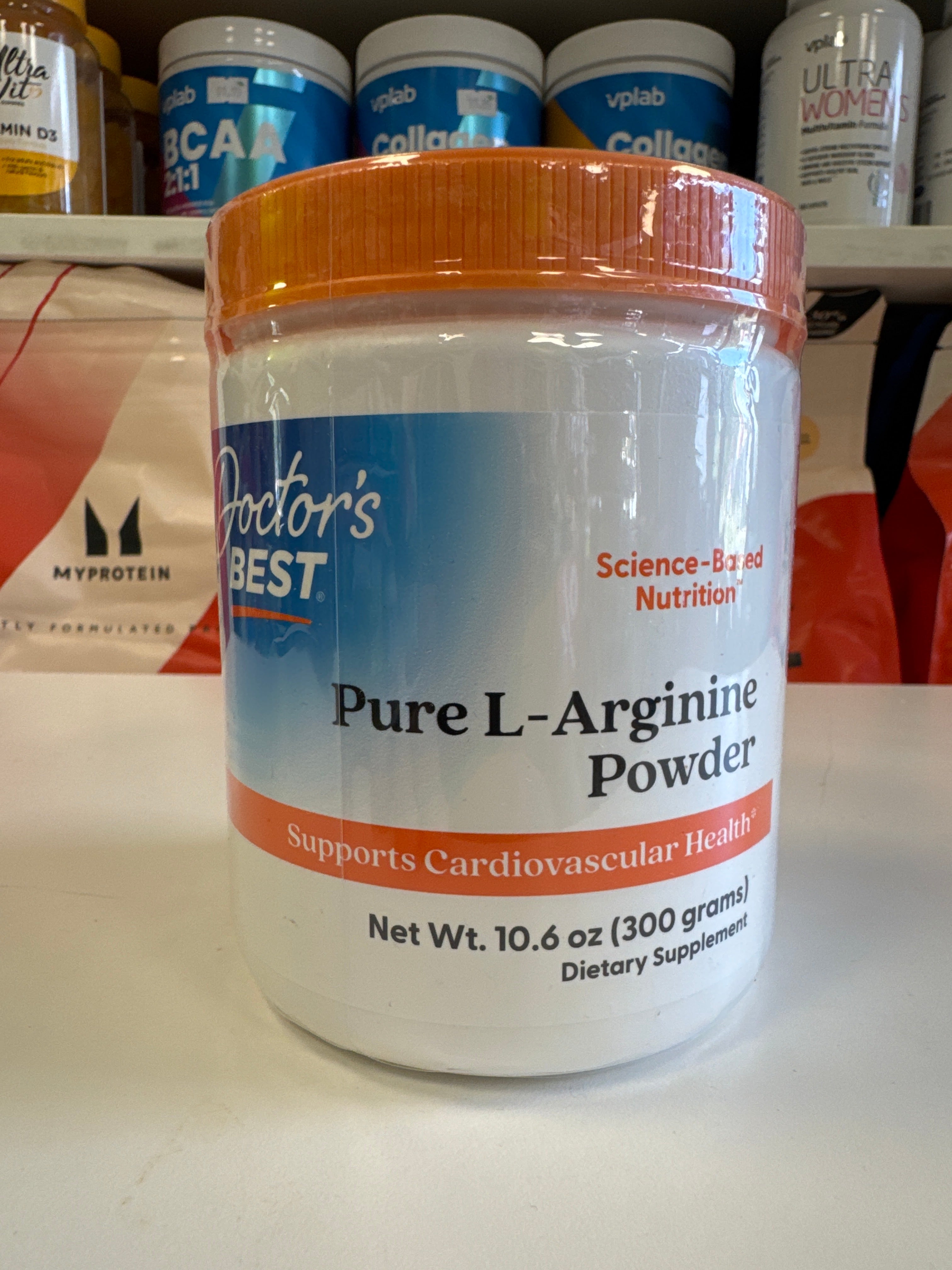 Doctor’s Best Pure L-Arginine Powder, 300 g
