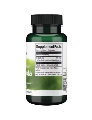 Composition of Swanson, Gotu Kola, 435 Mg, 60 Capsules
