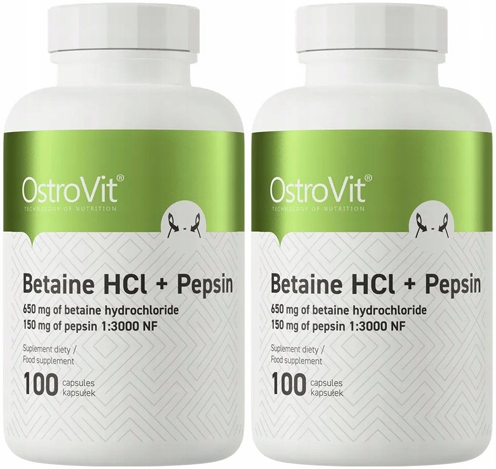 2x OstroVit Betaine HCl + Pepsin 100 caps price promotion cheap