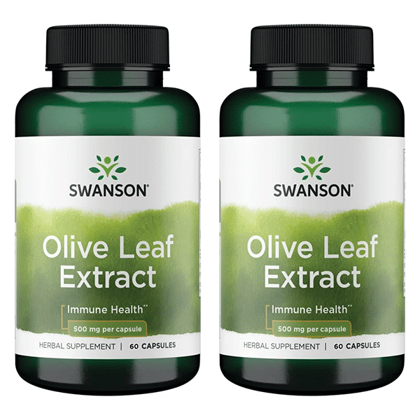 2x Swanson Olive Leaf Extract 500mg 60 caps promotion