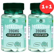 2x Holland & Barrett Potassium, 396 mg - 120 vegan tablets