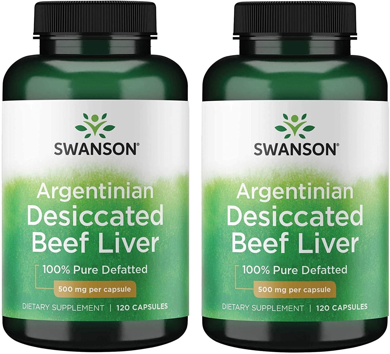 2xSwanson kaltētas liellopu aknas 500mg