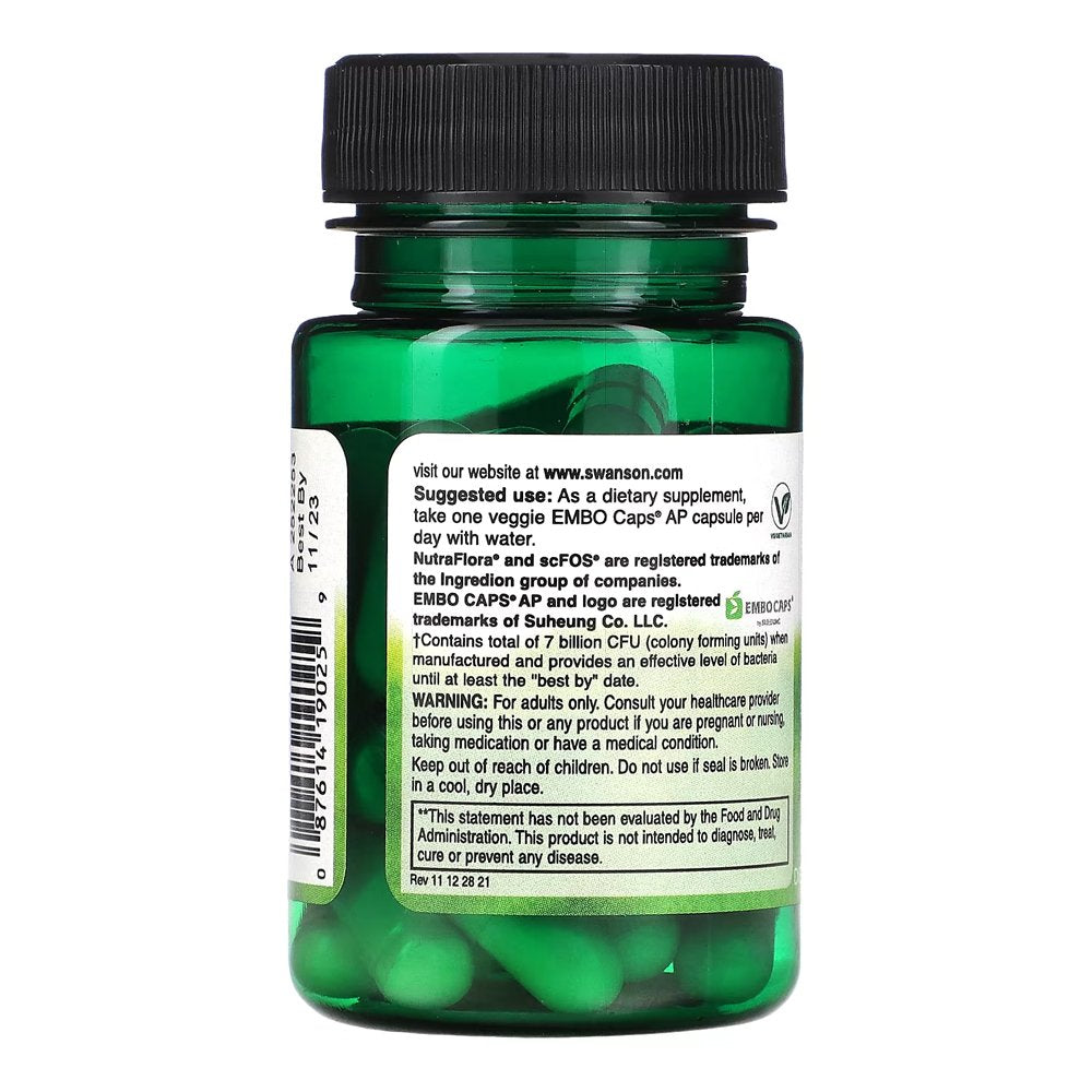 Swanson L. Reuteri Plus - 30 capsules consumption