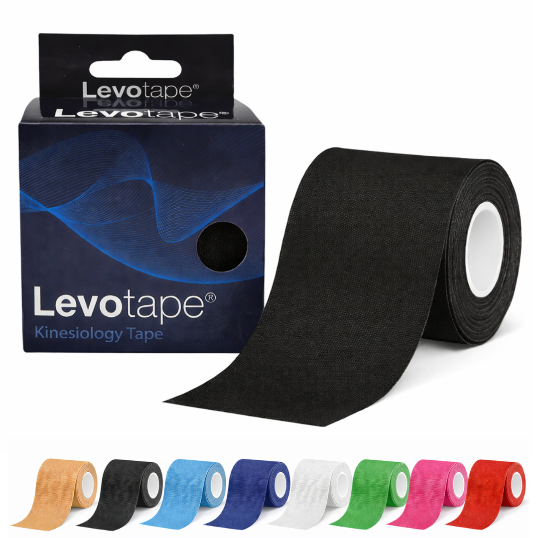 Levotape kineziologinis teipas 5 cm x 5 m, juodas