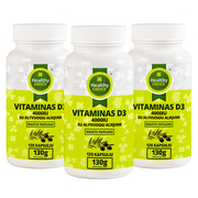 3x Healthy Choice vitamīns D3 4000SV 120 kaps