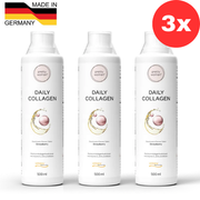 3x Pretty Woman® Daily Collagen 500 мл - Коллагеновый косметический напиток со вкусом клубники, ценовая акция
