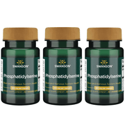 3xSwanson fosfatidilserīns 100mg 30 mīkstās želejas