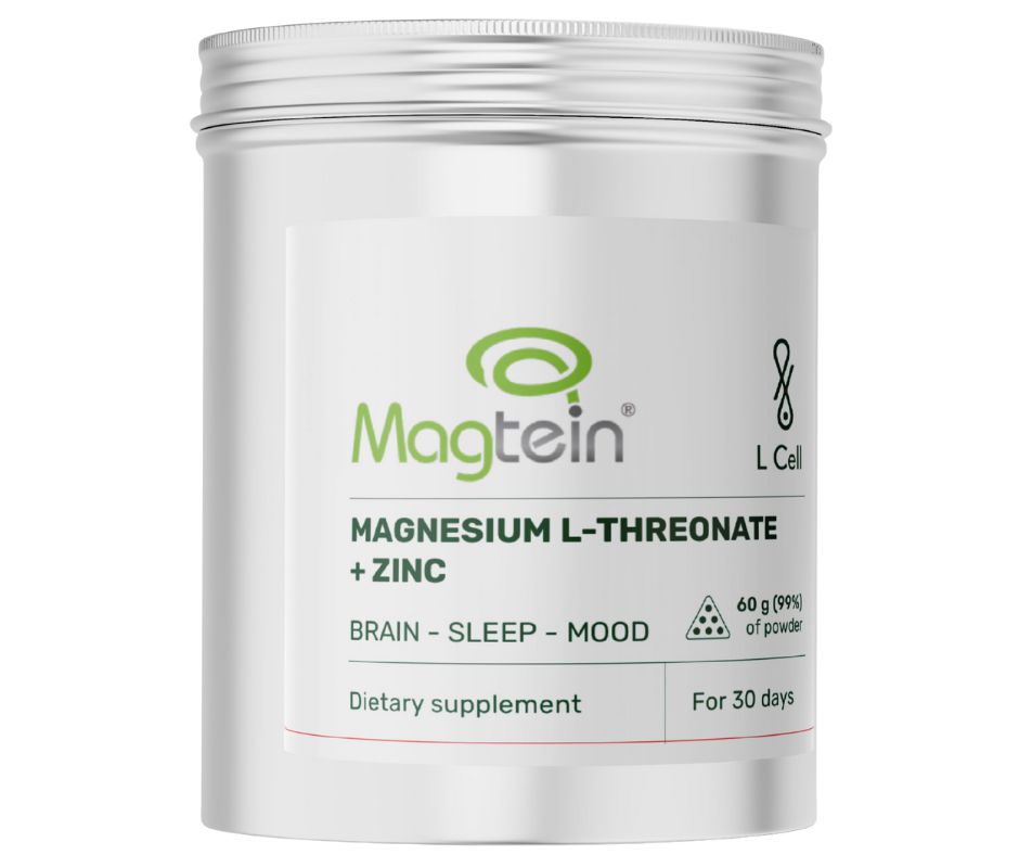 L Cell Magtein magnio L-treonatas + cinkas, 60 g