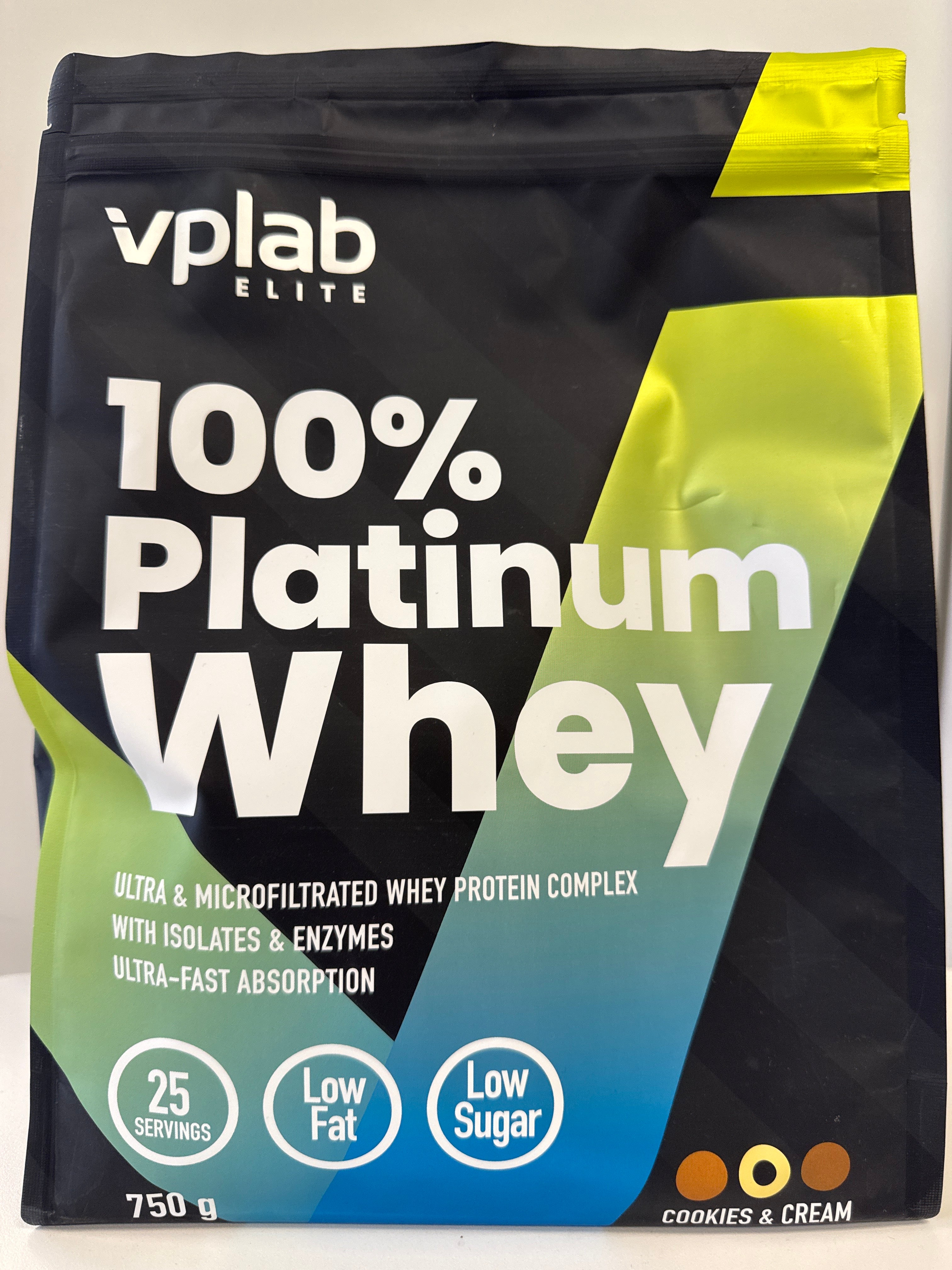 Vplab 100% Platinum Whey 750g- Cookies & Cream