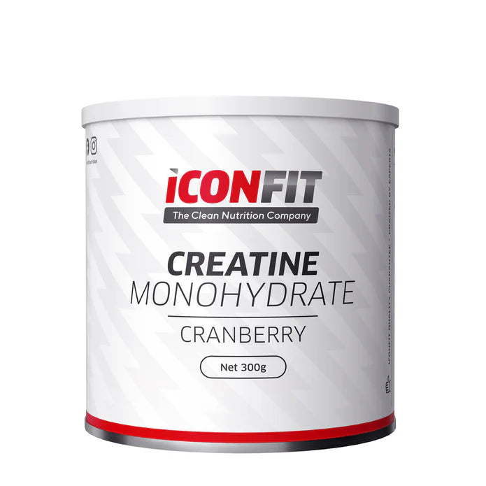 ICONFIT mikronizēts kreatīna monohidrāts 300 g dzērveņu