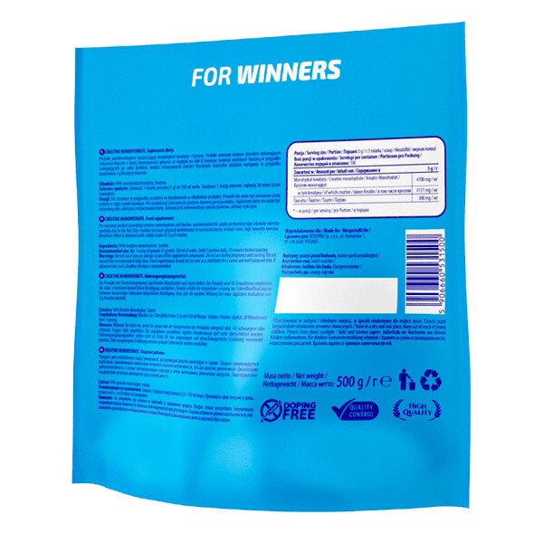 6PAK Creatine Monohydrate Pure - 500g promotion contains