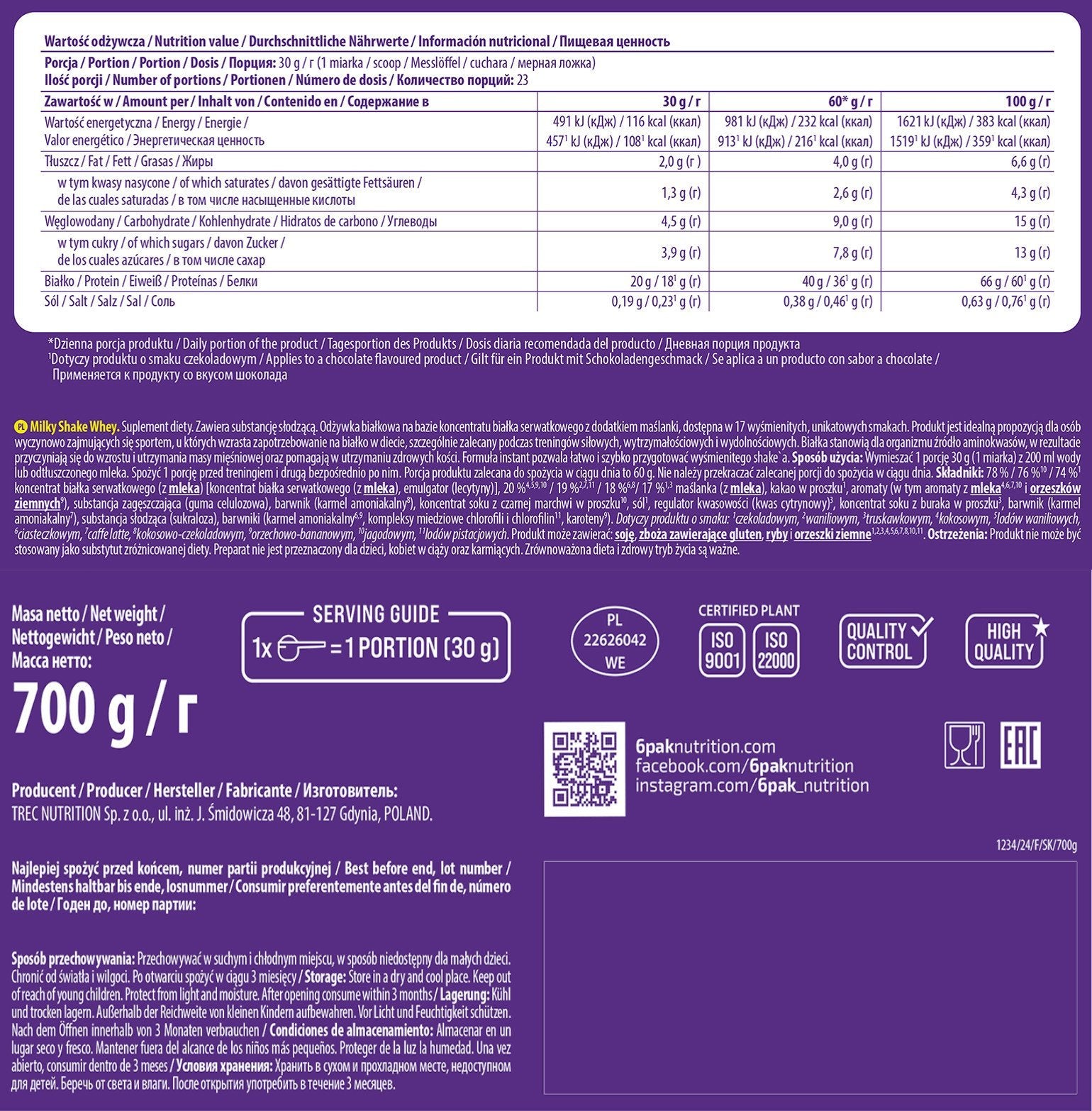 6pak-milky-700-nutritional-info
