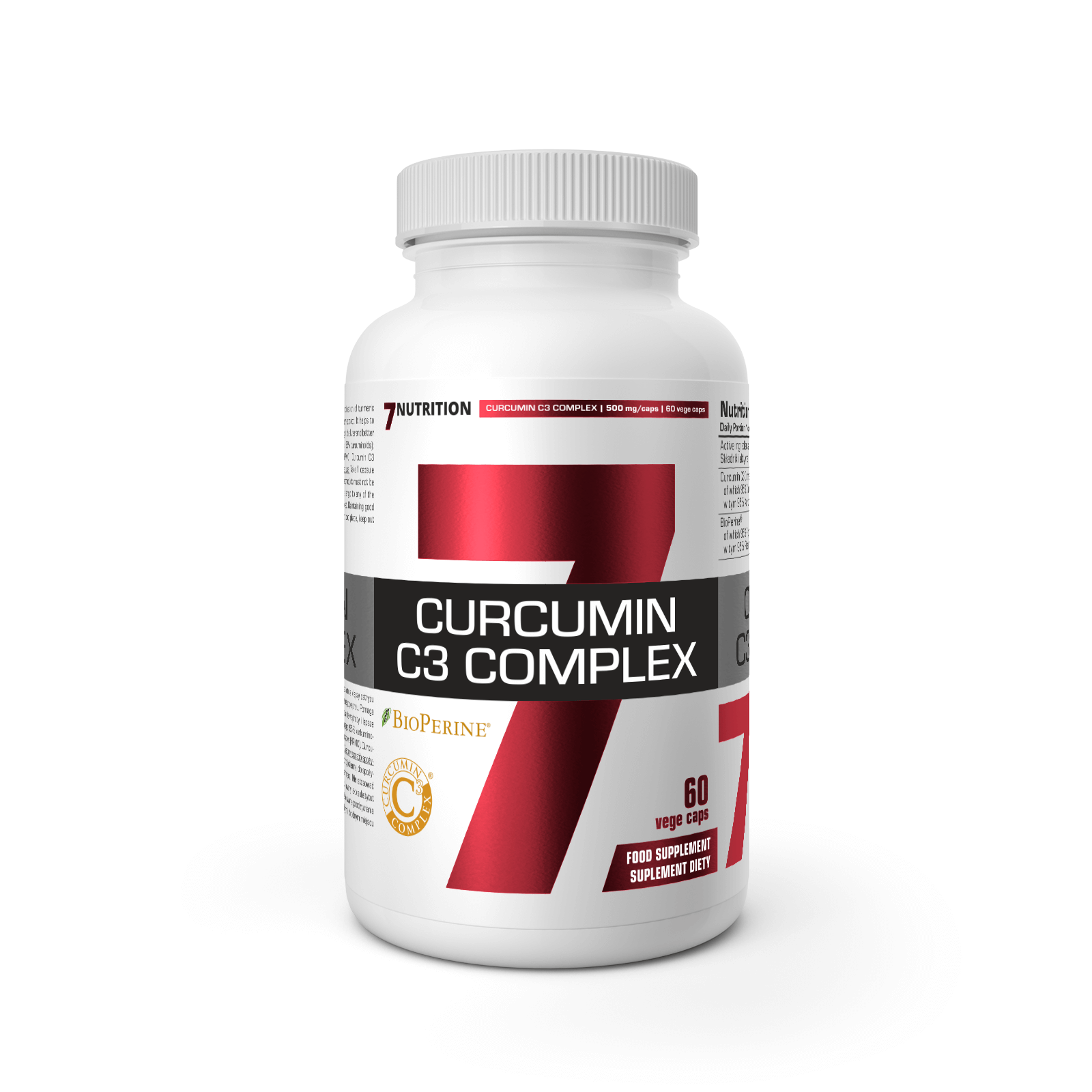 7 Uzturs Curcumin C3 komplekss 500 mg 60 kaps cena