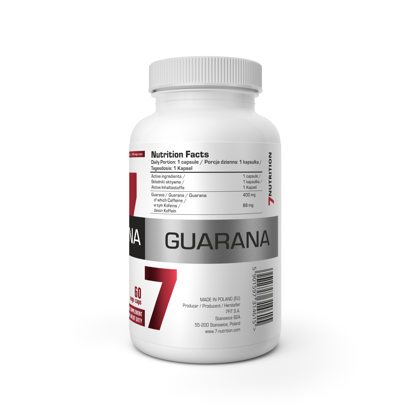 7Nutrition Guarana 60 Capsules