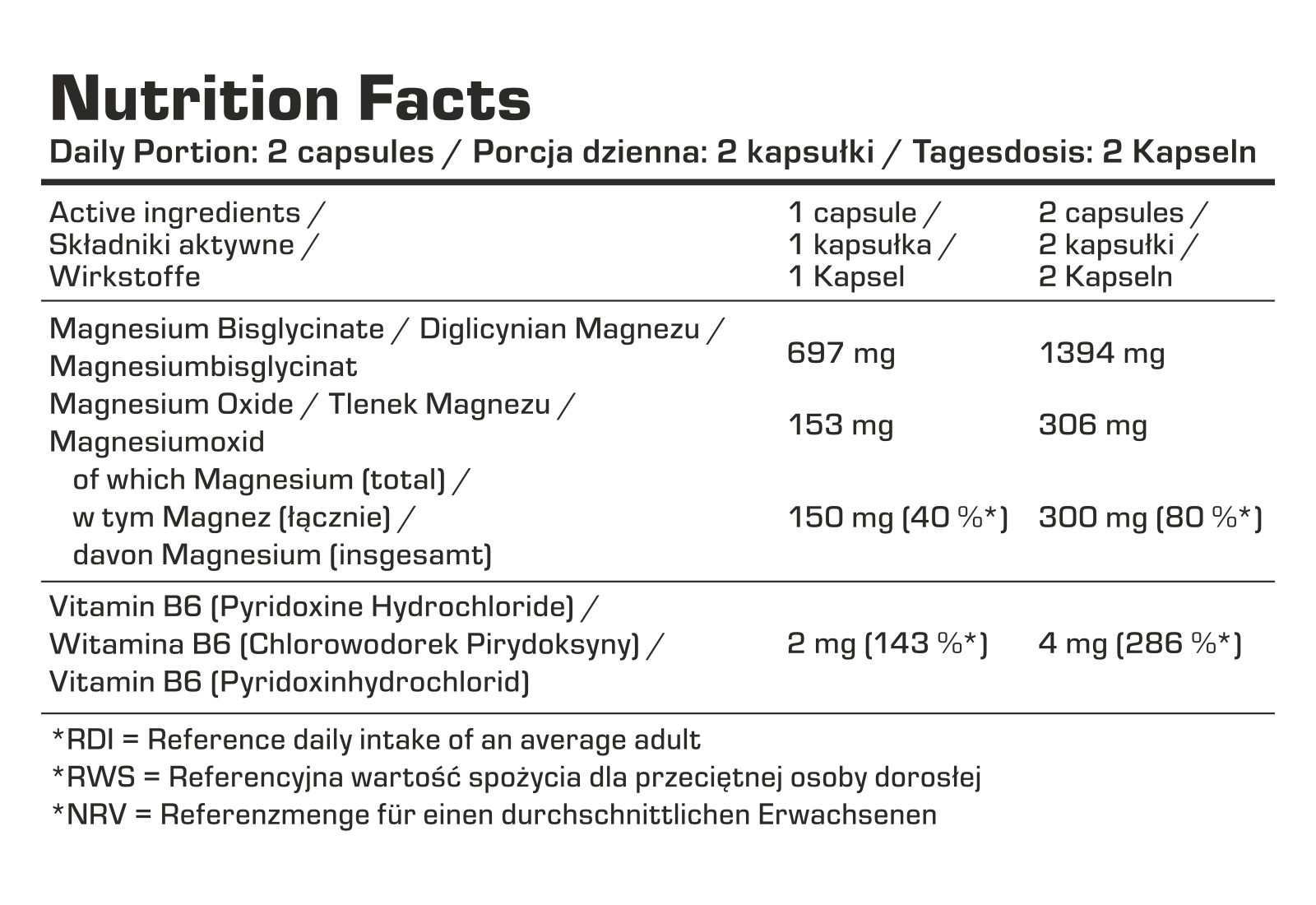 7Nutrition Magnesium Bisglycinate – 120 vege caps