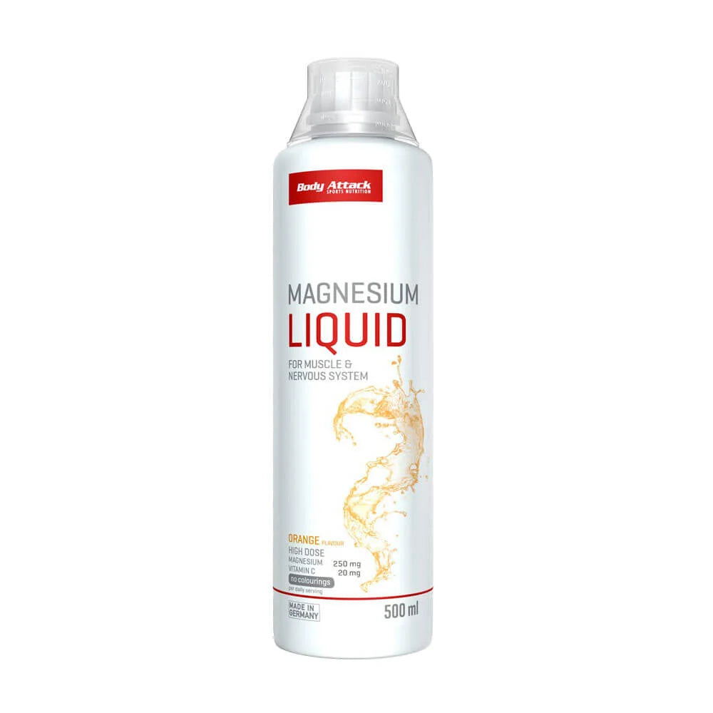 Body Attack Magnesium Liquid 500 ml apelsinų skonio