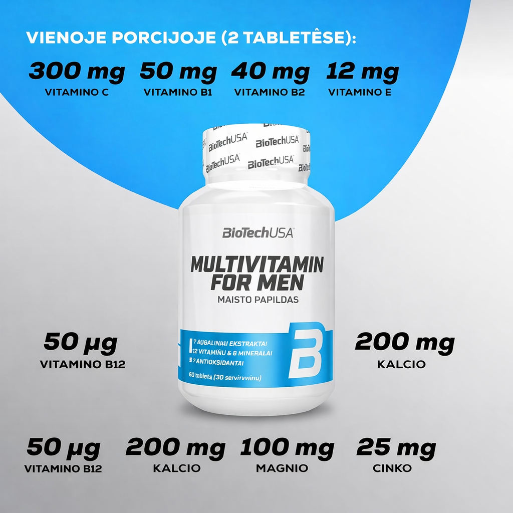 BioTech Multivitamin For Men 60 tab.