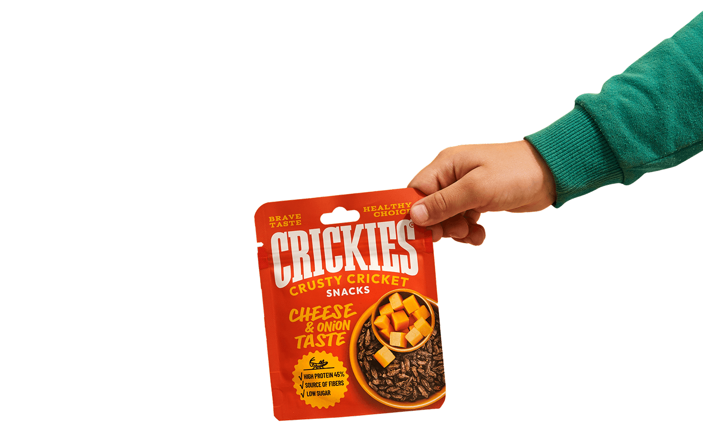 CRICKIES dried crickets with cheese and onion flavor 15g