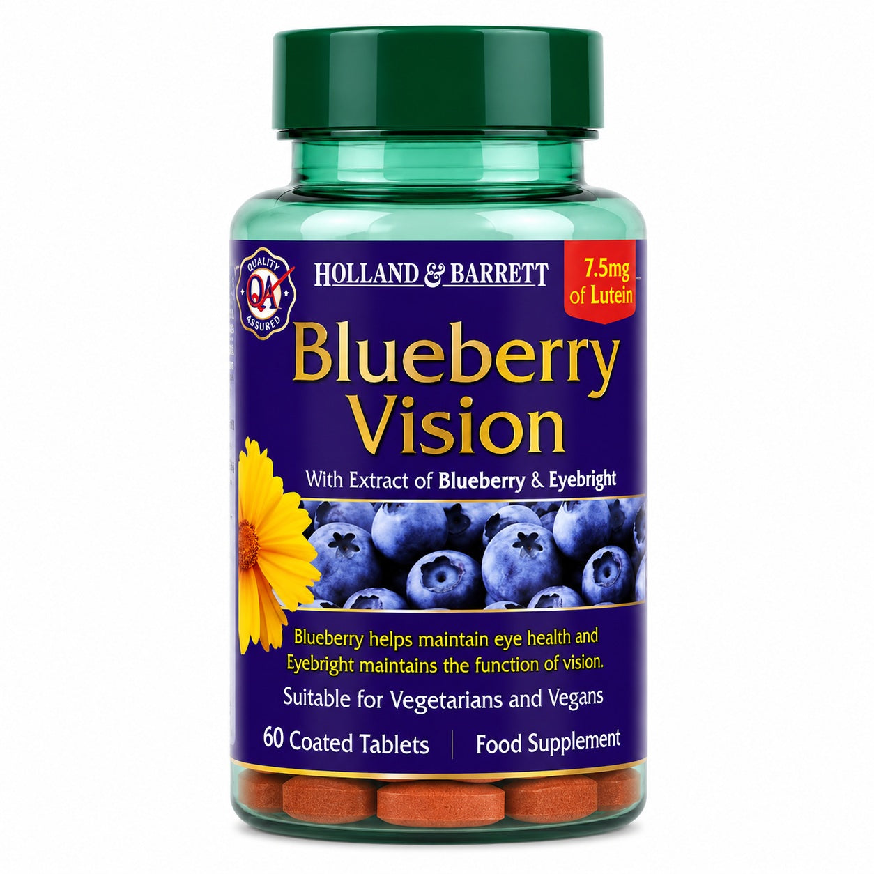 Holland & Barrett Blueberry Vision - 60 tabletes