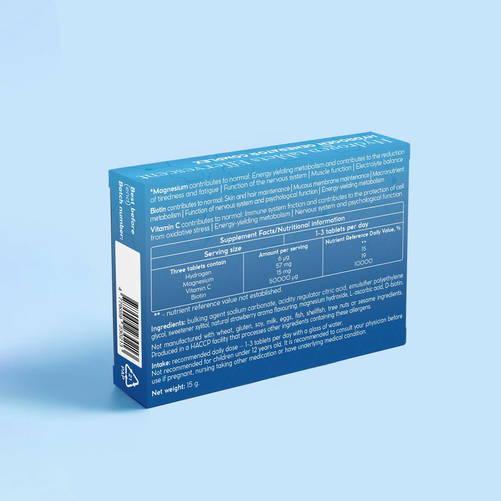 Shapropharma водородные таблетки N30