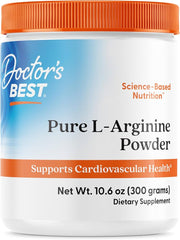 Doctor’s Best Pure L-Arginine Powder, 300 g