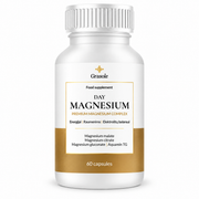 Grasole DAY MAGNESIUM – Premium magnio kompleksas, 60 kapsulių
