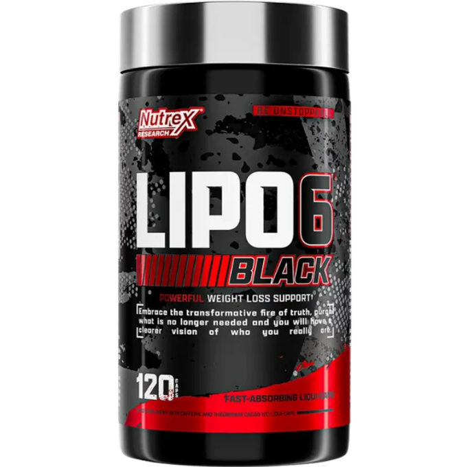 Nutrex Lipo-6 BLACK Weight Loss Support 120 šķidruma vāciņi