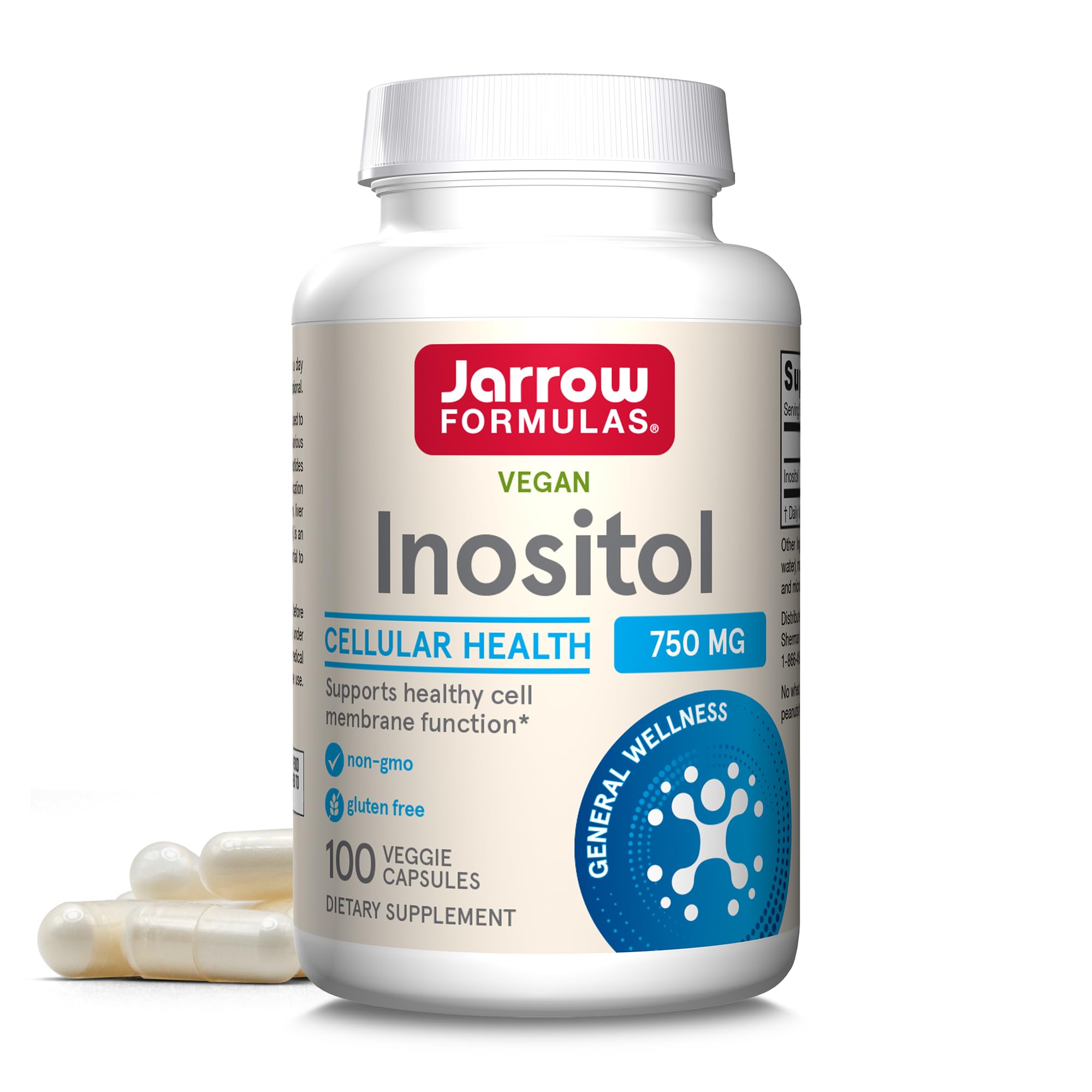 Jarrow Formulas Inositol 750 mg - 100 Capsules