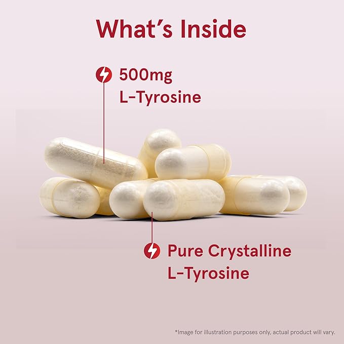 Jarrow Formulas L-Tyrosine, 500mg - 100 kapsulių