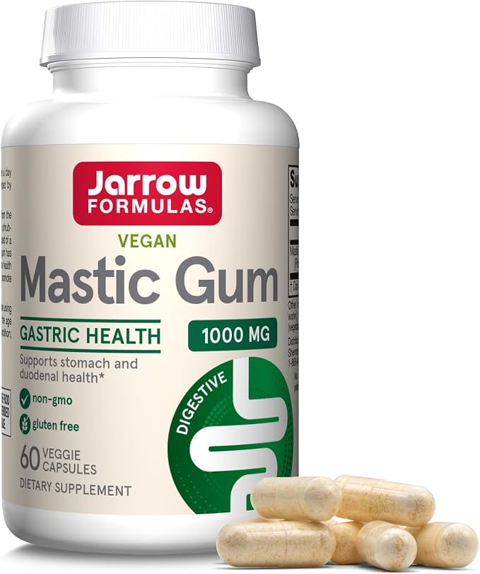 Jarrow Formulas Mastic Gum 1000 mg, 60 veg. kapsulių
