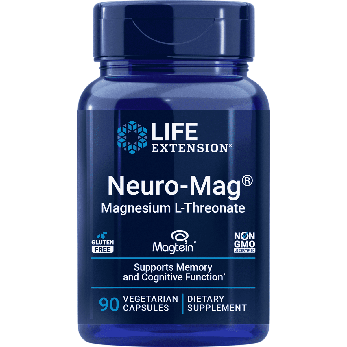 Life Extension Neuro-Mag magnio L-treonatas, 90 kapsulių