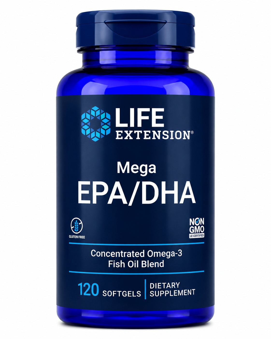 Life Extension Mega EPA/DHA 120 kapsulių