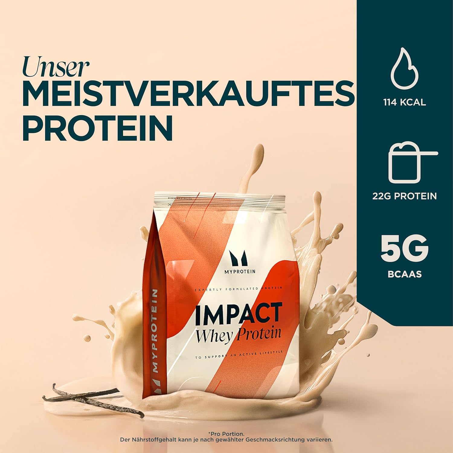 Myprotein Impact sūkalu proteīns 1kg – šokolādes braunijs