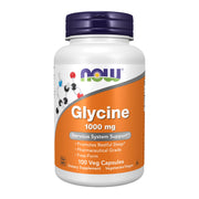 NOW Foods Glycine, 1000mg - 100 vcaps