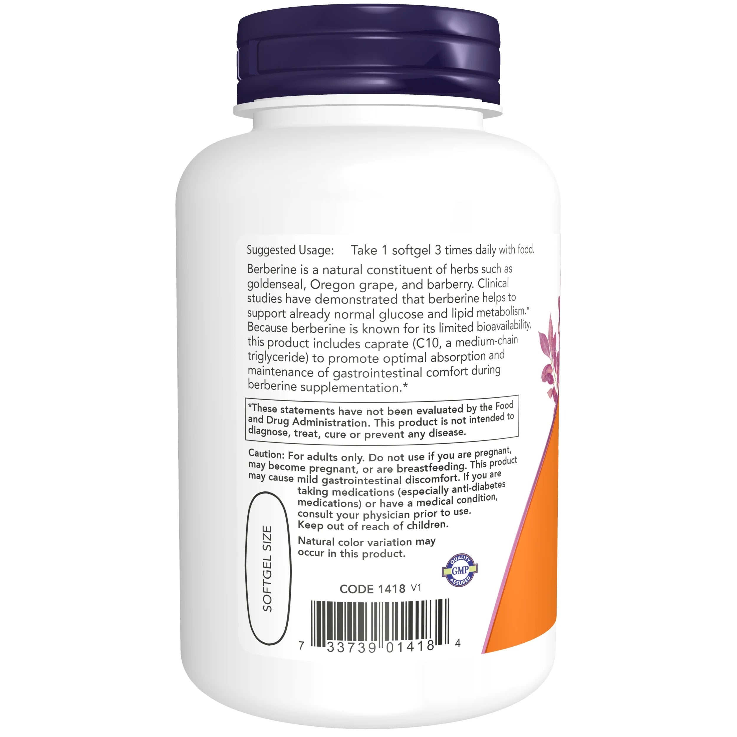 NOW® Berberine Glucose Support - 90 softgels