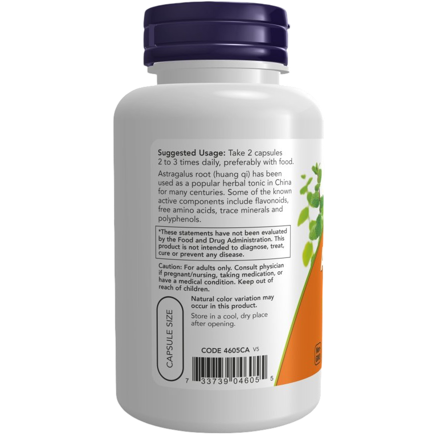 NOW Foods Astragalus 500 mg - 100 caps 06/30/2026