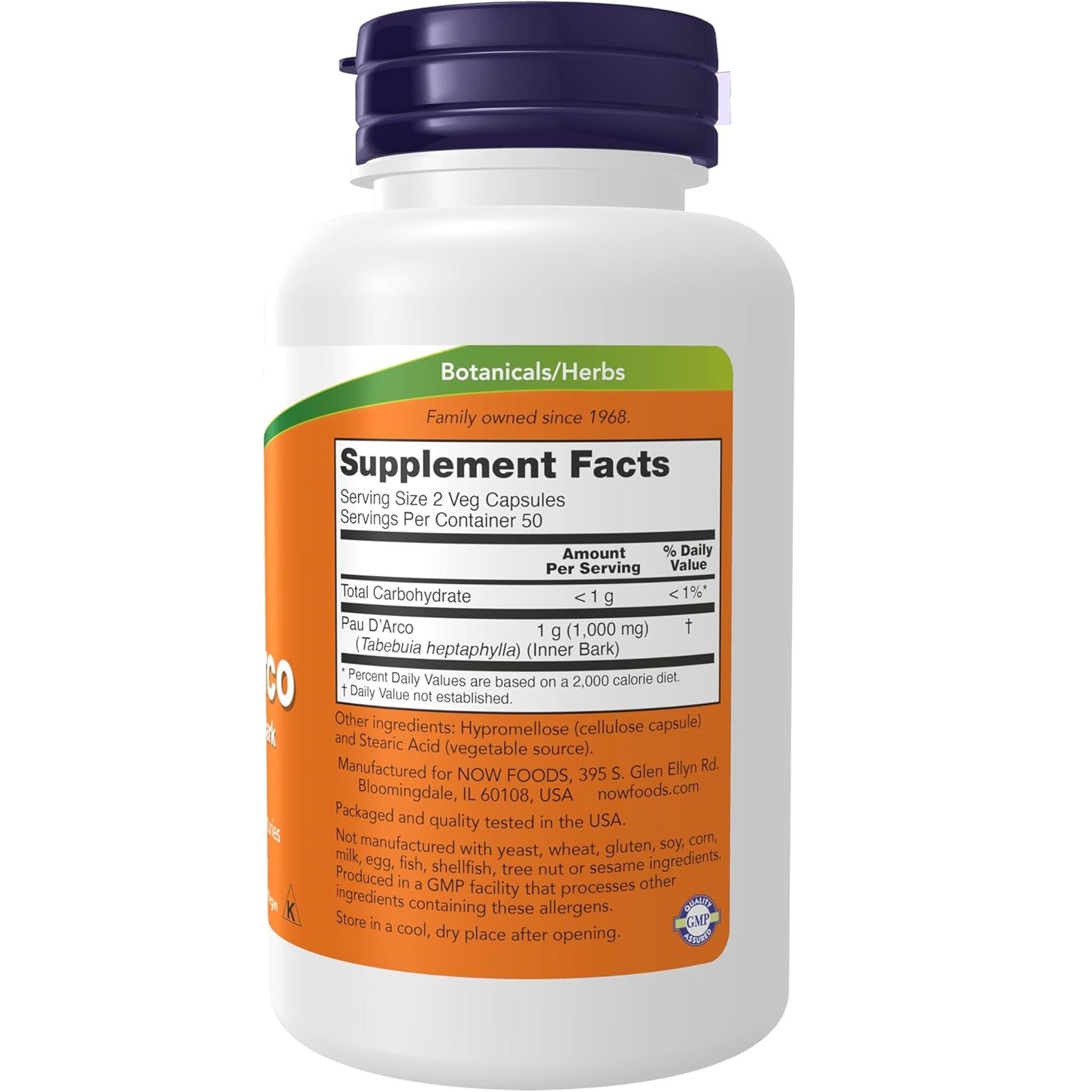 NOW Foods Pau D'Arco 500mg 100kaps