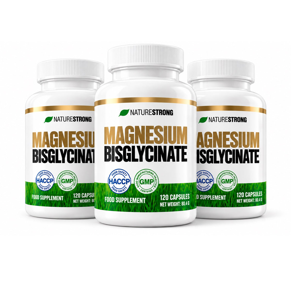 3xNatureStrong magnija bisglicināts 120 vāciņi