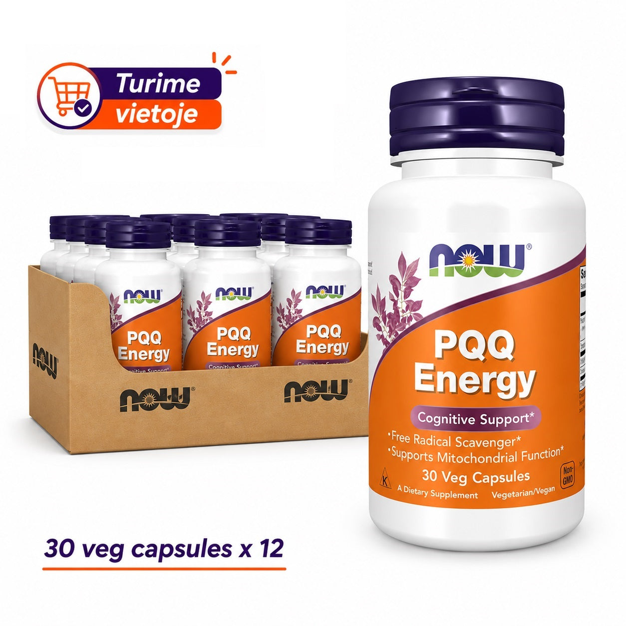 Now Foods PQQ Energy 20 mg 30 vcaps