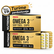 Nutrend Omega 3 Plus Softgel Caps, 120 caps, No Flavour