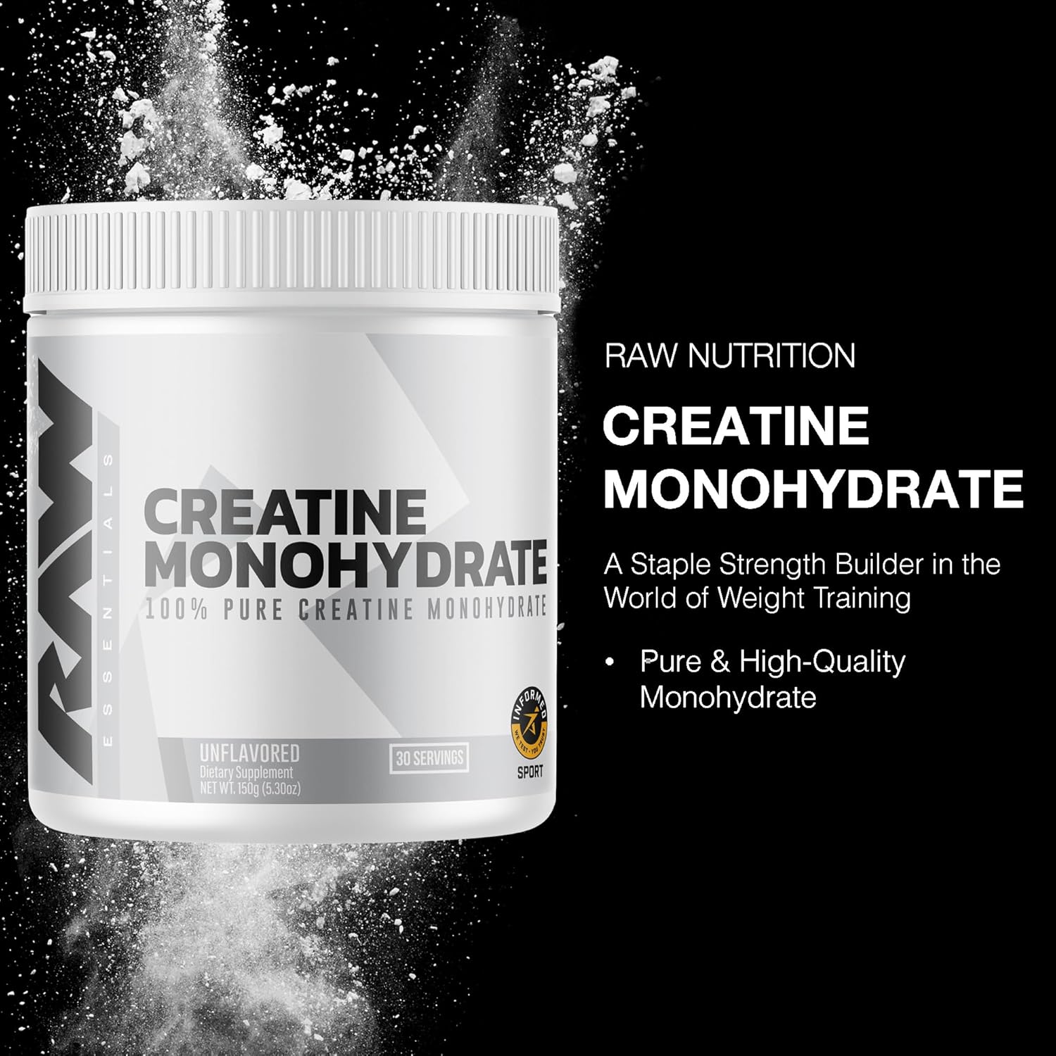 Raw Nutrition CBUM Essential Creatine Monohydrate - 250 grami