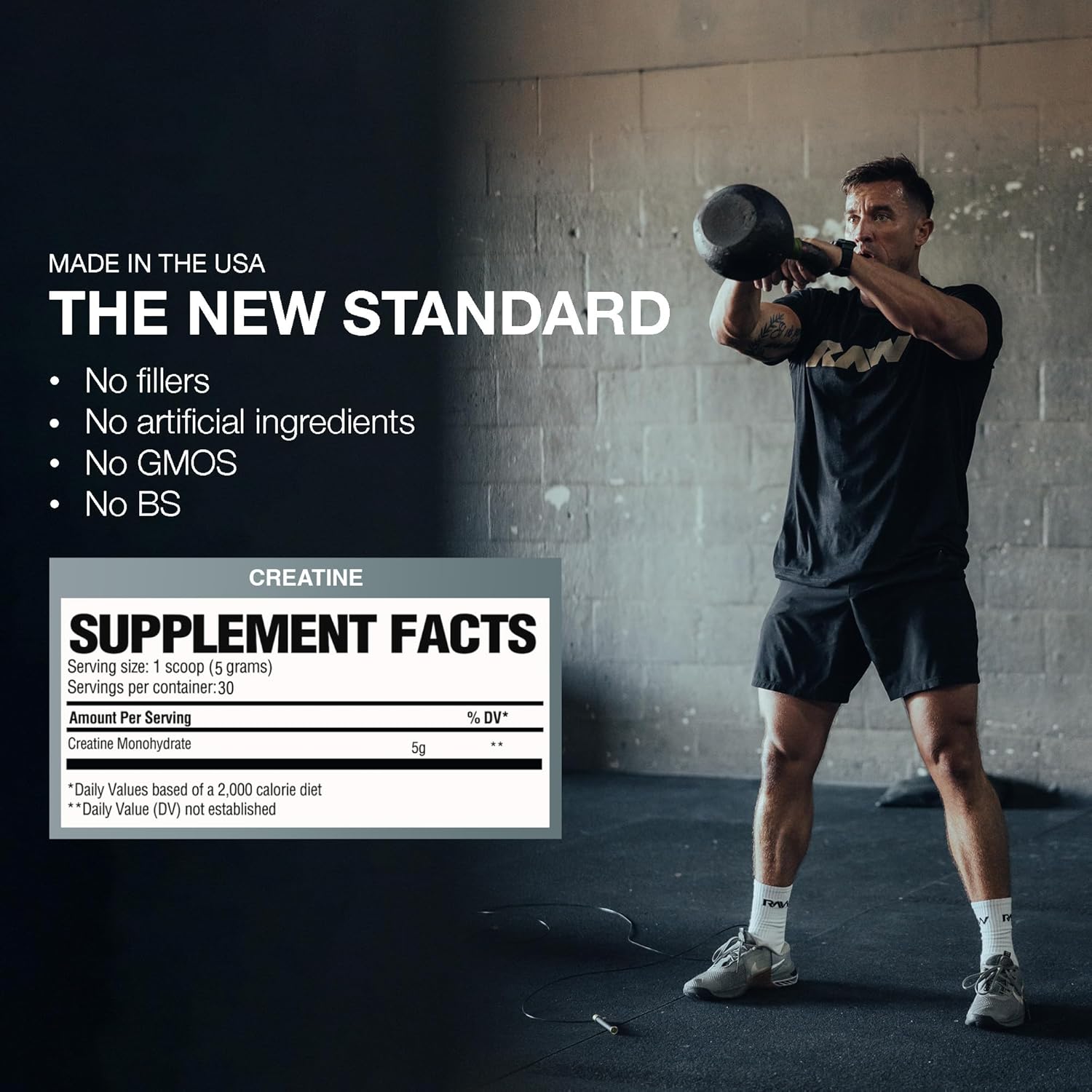 Raw Nutrition CBUM Essential Creatine Monohydrate - 250 grami