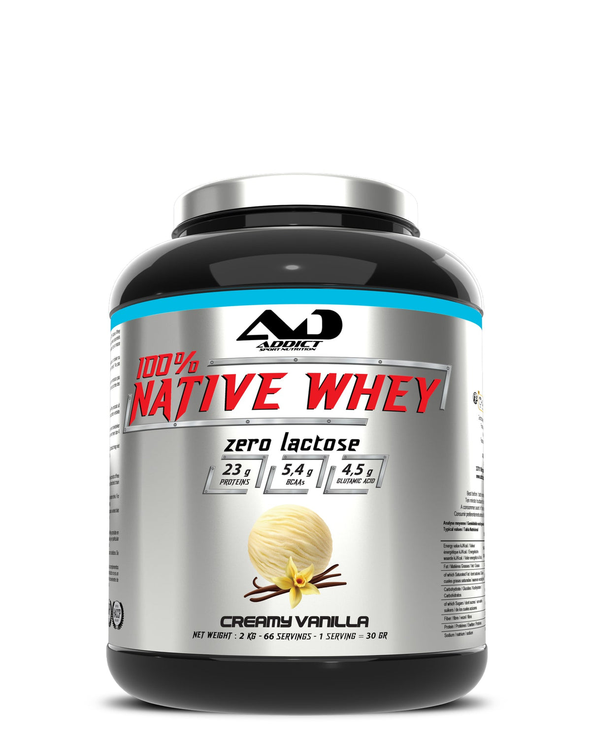 Addict Sport Nutrition 100% Native Whey Zero Lactose - 2000 грамм