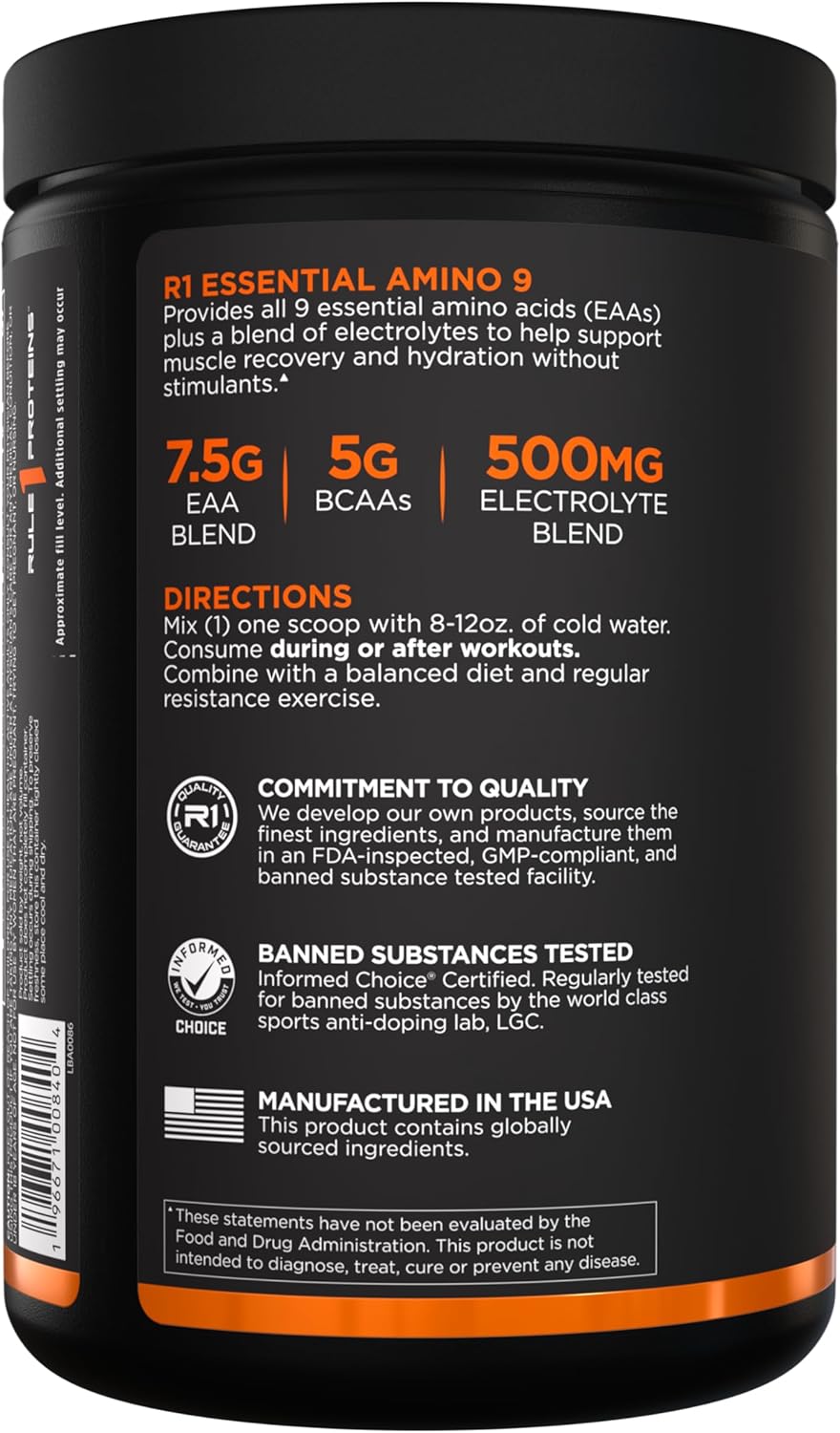 Rule One Essential Amino 9 - 330-345 grams
