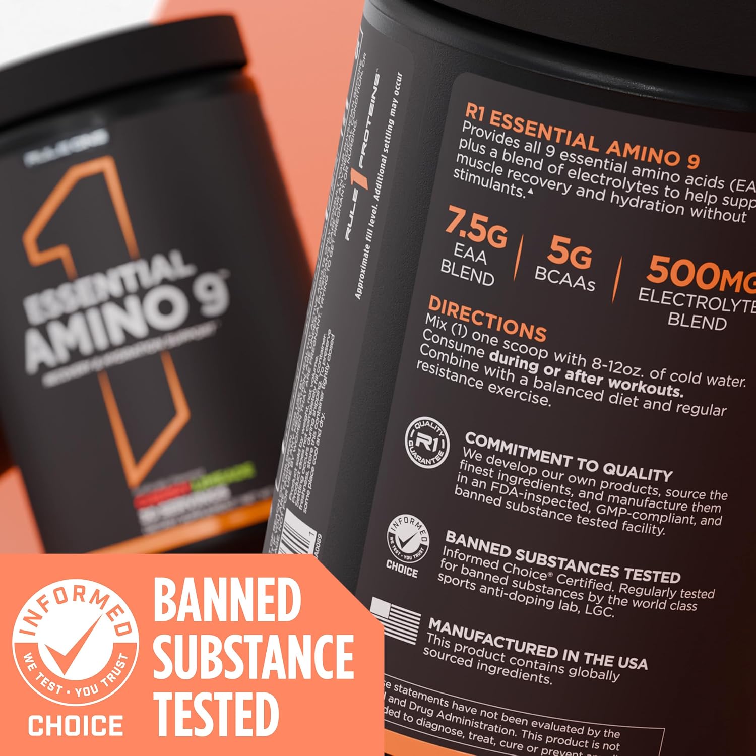 Rule One Essential Amino 9 - 330-345 grams
